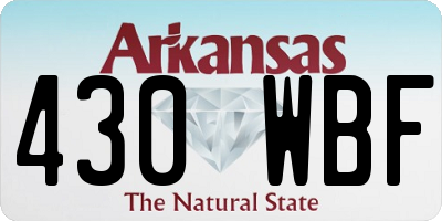 AR license plate 430WBF