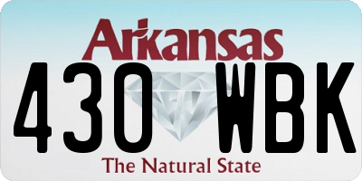 AR license plate 430WBK