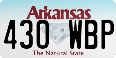 AR license plate 430WBP