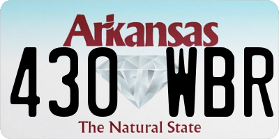 AR license plate 430WBR