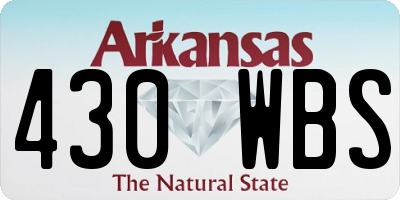 AR license plate 430WBS