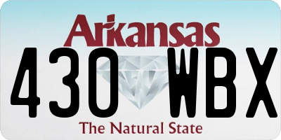 AR license plate 430WBX