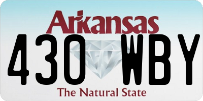 AR license plate 430WBY