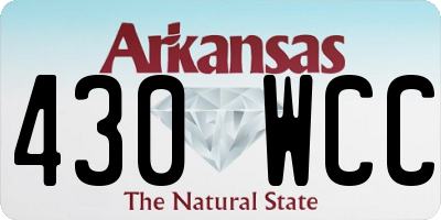 AR license plate 430WCC