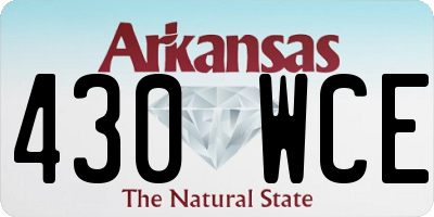 AR license plate 430WCE