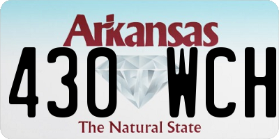 AR license plate 430WCH