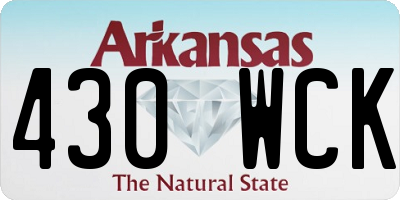 AR license plate 430WCK