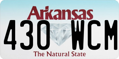 AR license plate 430WCM