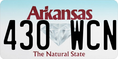 AR license plate 430WCN