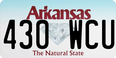 AR license plate 430WCU