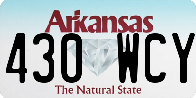 AR license plate 430WCY