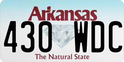 AR license plate 430WDC