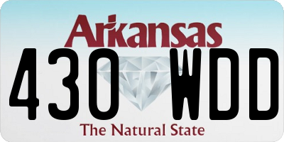 AR license plate 430WDD