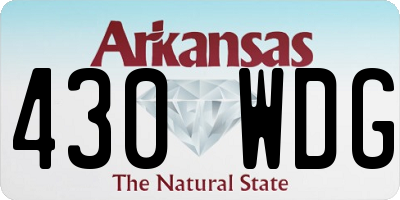 AR license plate 430WDG