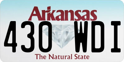 AR license plate 430WDI