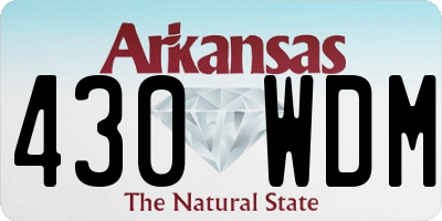 AR license plate 430WDM