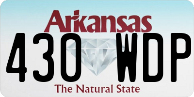 AR license plate 430WDP
