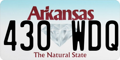 AR license plate 430WDQ