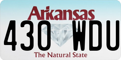 AR license plate 430WDU