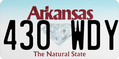 AR license plate 430WDY