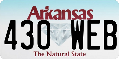 AR license plate 430WEB