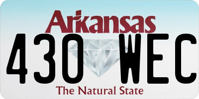 AR license plate 430WEC