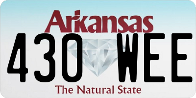 AR license plate 430WEE