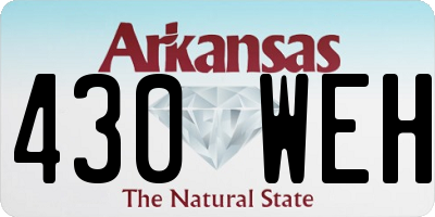 AR license plate 430WEH