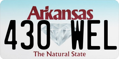 AR license plate 430WEL