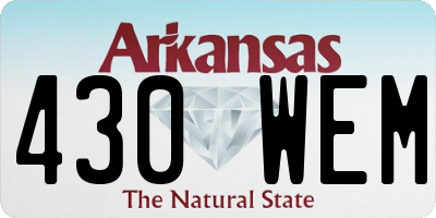 AR license plate 430WEM