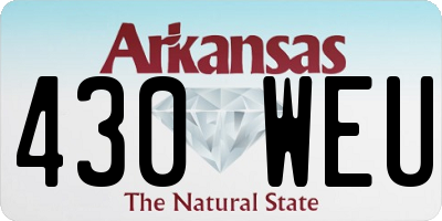 AR license plate 430WEU