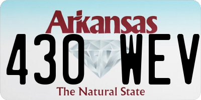 AR license plate 430WEV