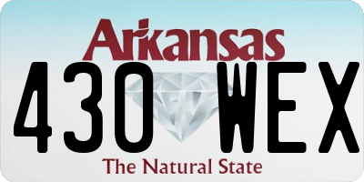 AR license plate 430WEX