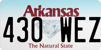 AR license plate 430WEZ