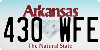 AR license plate 430WFE