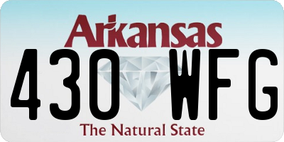 AR license plate 430WFG