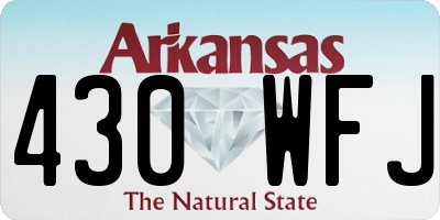 AR license plate 430WFJ