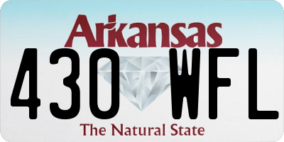 AR license plate 430WFL
