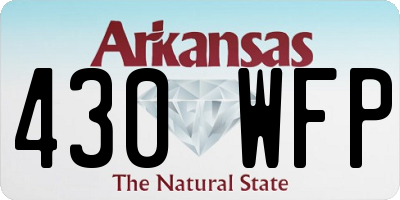 AR license plate 430WFP