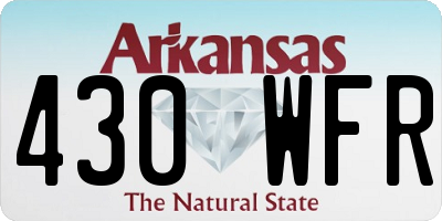 AR license plate 430WFR