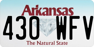 AR license plate 430WFV