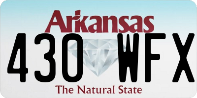 AR license plate 430WFX