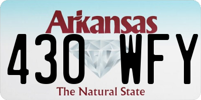 AR license plate 430WFY