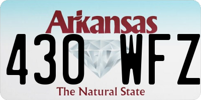 AR license plate 430WFZ
