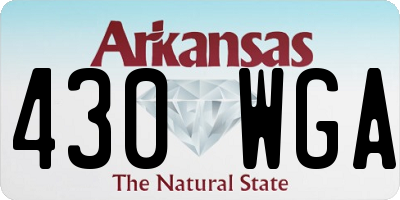 AR license plate 430WGA