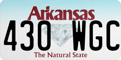 AR license plate 430WGC