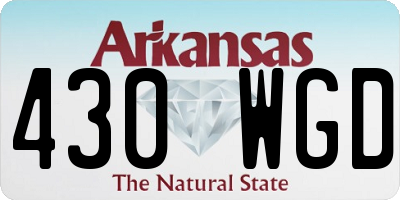 AR license plate 430WGD