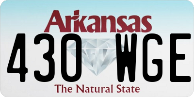 AR license plate 430WGE