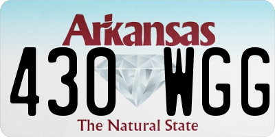 AR license plate 430WGG