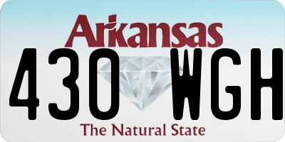 AR license plate 430WGH